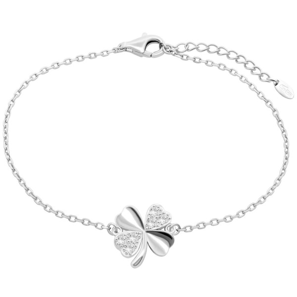 Lotus Silver Damen Armband mit Kleeblatt