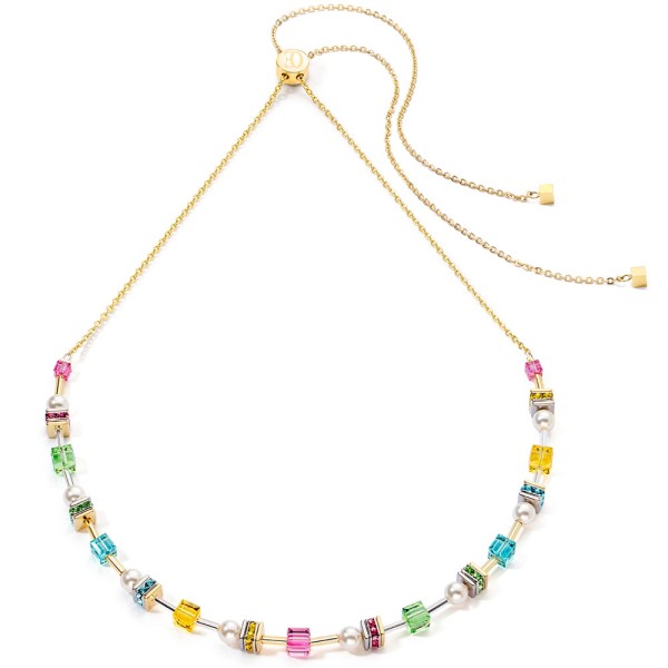 Coeur De Lion Joyful Cubes &amp; Pearls Multicolor Halskette