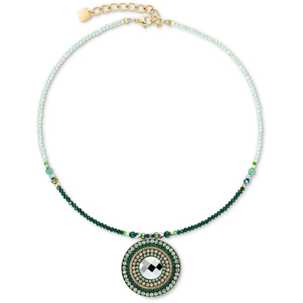 Coeur De Lion Halskette Amulett Glamorous Green Gold