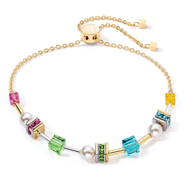 Coeur De Lion Joyful Cubes & Pearls Multicolor Armband