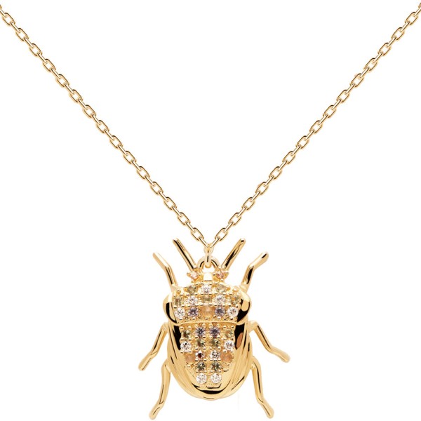 PDPAOLO Luck Beetle Amulett Halskette