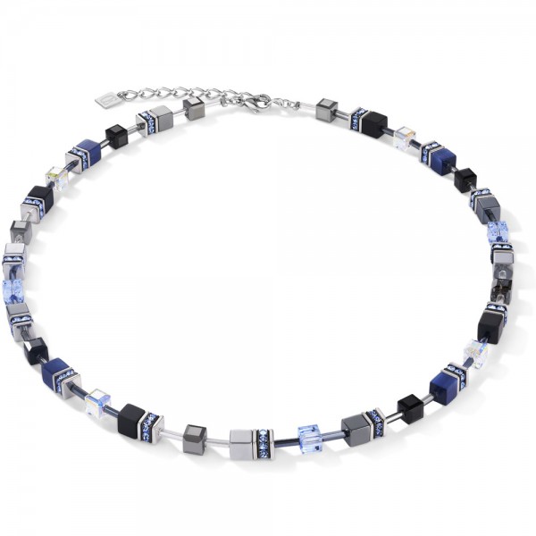 GeoCUBE® Halskette Medium Blau