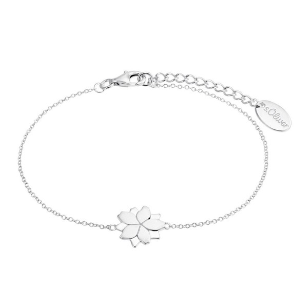 s.Oliver Damen Armband mit Lotusblüte