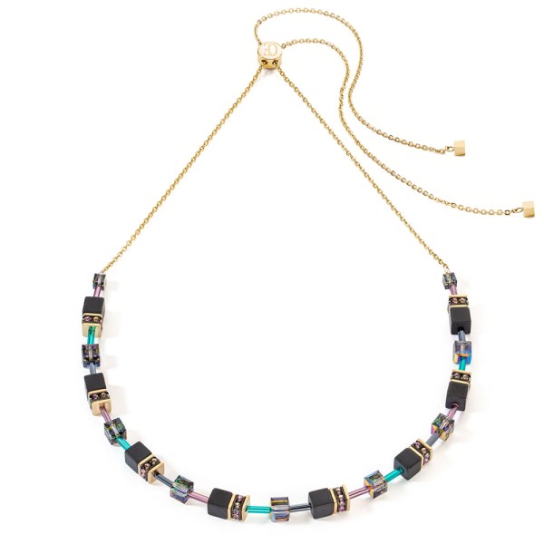GeoCUBE® Iconic Nature Chain Halskette Schwarz-Multicolor
